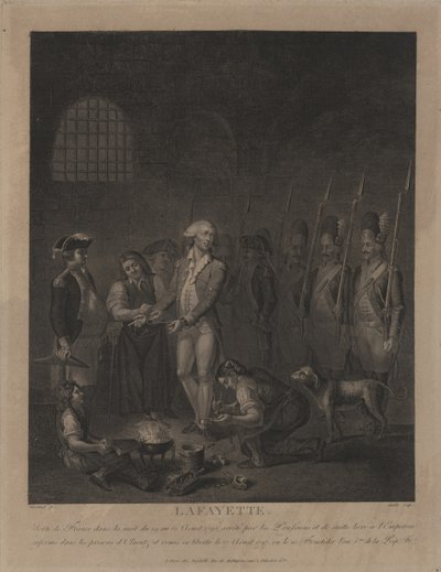 Lafayette i fengselet i Olomouc av George Morland