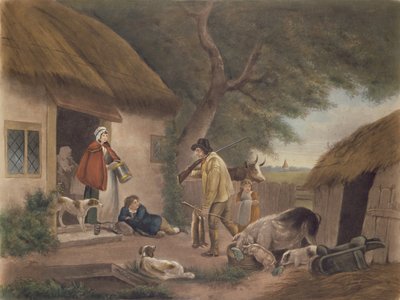The Warrener, gravert av William Ward (1766-1826), pub. av H. Morland, 1806 (mezzotintgravering) av George Morland