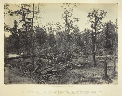 Battle Field of Atlanta, GA nr. 1, 22. juli 1864. av George N. Barnard
