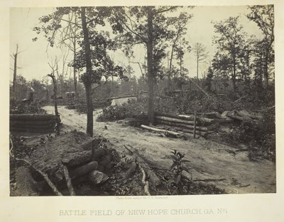 Battle Field of New Hope Church, GA, nr. 1, 1866. av George N. Barnard