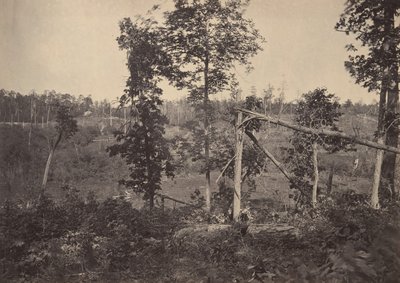 Battle Ground of Resacca, Georgia nr. 2, 1860-tallet. av George N. Barnard
