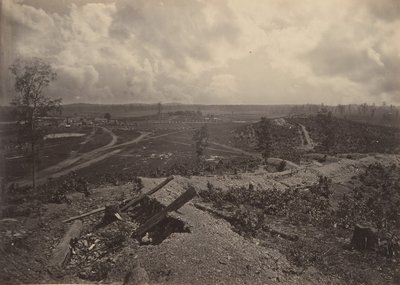 Battle Ground of Resacca, Georgia nr. 4, 1860-tallet. av George N. Barnard