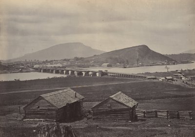 Chattanooga fra nord, 1860-årene. av George N. Barnard