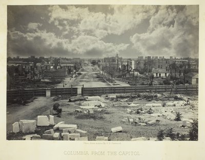 Columbia fra Capitol, 1866. av George N. Barnard