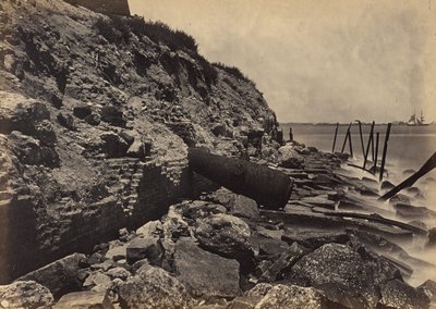Utvendig utsikt over Fort Sumter av George N. Barnard