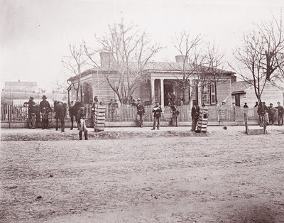 Hovedkvarteret til general Sherman eller Thomas, Chattanooga, ca. 1864. av George N. Barnard