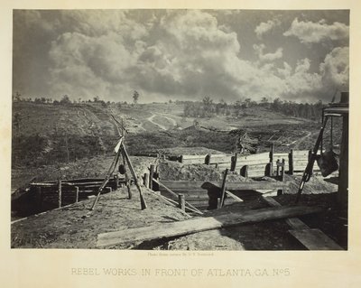 Rebel Works foran Atlanta, GA, nr. 5, 1864. av George N. Barnard