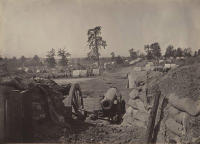 Rebel Works foran Atlanta, Georgia nr. 3, 1860-tallet. av George N. Barnard