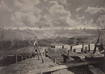 Rebel Works foran Atlanta, Georgia nr. 5, 1860-tallet. av George N. Barnard