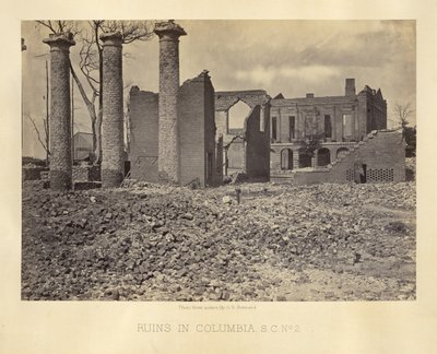 Ruiner i Columbia, Sør-Carolina, nr. 2 av George N. Barnard