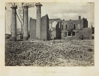 Ruiner i Columbia, S.C., nr. 2, 1865. av George N. Barnard