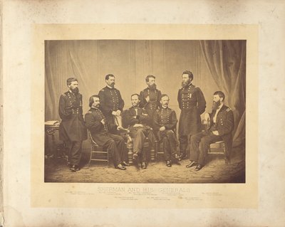 Sherman og hans generaler av George N. Barnard