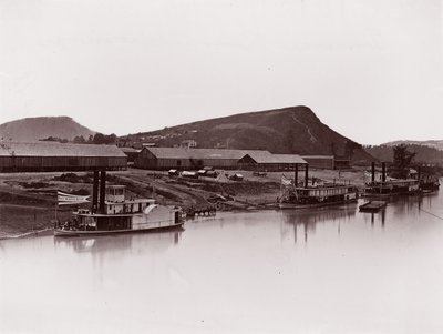 Tennessee River ved Chattanooga 81 Lookout Mountain Spur, ca. 1864. av George N. Barnard
