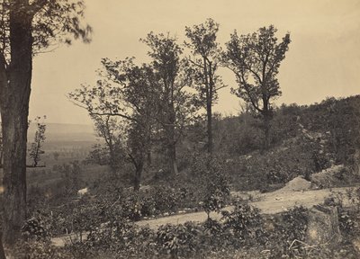 Høydedraget ved Mission Ridge av George N. Barnard