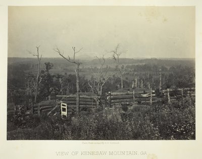 Utsikt over Kenesaw Mountain, Ga., 1866. av George N. Barnard