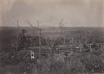 Utsikt over Kenesaw Mountain, Georgia, 1860-tallet. av George N. Barnard