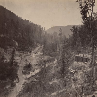 Whiteside Valley nedenfor broen av George N. Barnard