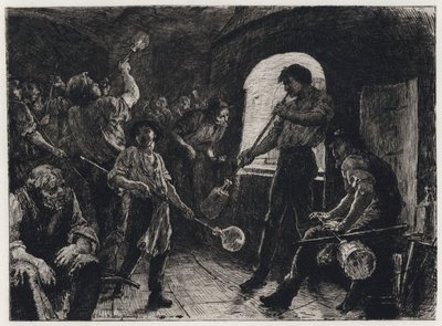 Glassblåsing (etsing) av George Percy Jacomb Hood