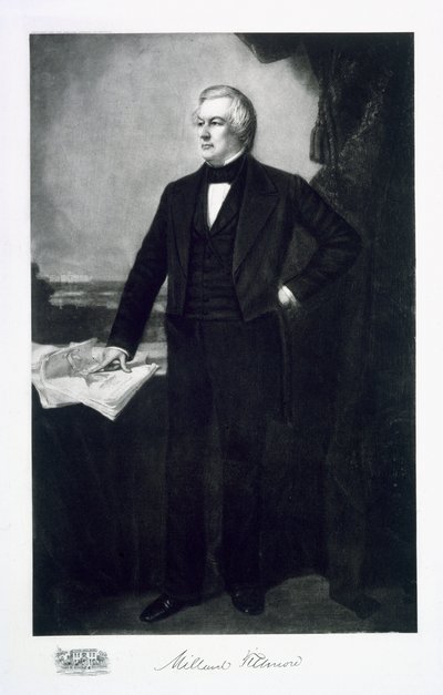 Millard Fillmore, 13. president i USA, pub. 1901 (fotogravyr) av George Peter Alexander Healy