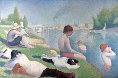 Badende i Asnières Badere i Asnières, 1884 av George Pierre Seurat