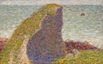 Le Bec du Hoc, Grandcamp Study, 1885 av George Pierre Seurat