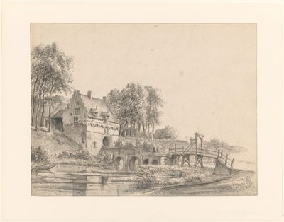 Utsikt over porten til Castle Buren av George Pieter Westenberg