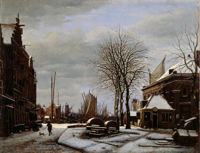 Slijpsteenmarkt (Whetstone Market) i Amsterdam med bygningen 