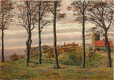 Windmills Hill, Gateshead, 1864 (blyant og wc på papir) av George Price Boyce