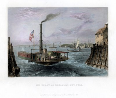 Fergen i Brooklyn, New York, USA, 1838. av George Richardson