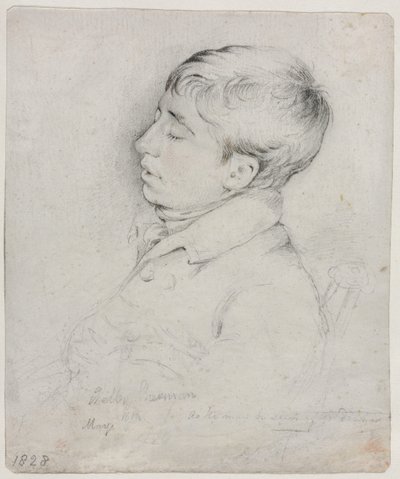 Et portrett av Welby Sherman sover i en stol av George Richmond