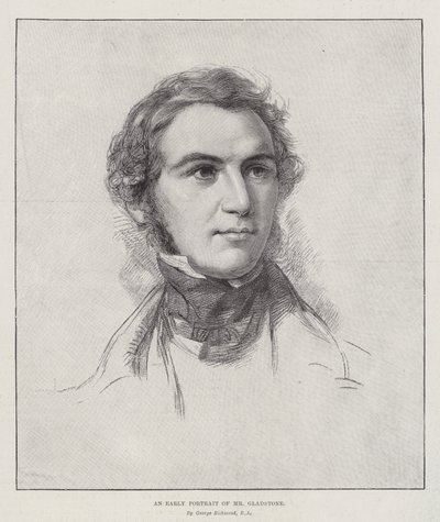 Et tidlig portrett av Mr Gladstone av George Richmond