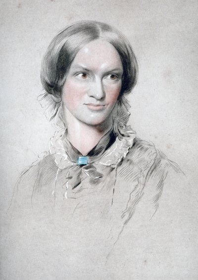 Charlotte Bronte , engelsk forfatter, 1850. av George Richmond