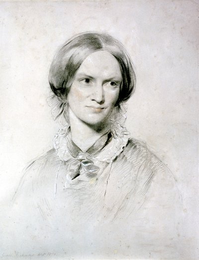 Charlotte Bronte , engelsk forfatter, 1850 av George Richmond