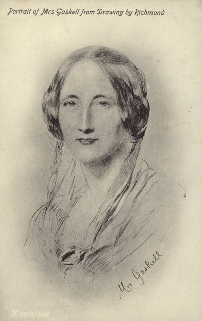 Mrs Gaskell (1810-1865), engelsk romanforfatter og novelleforfatter av George Richmond