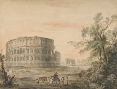Colosseum, Roma, med buen til venstre av George Robertson