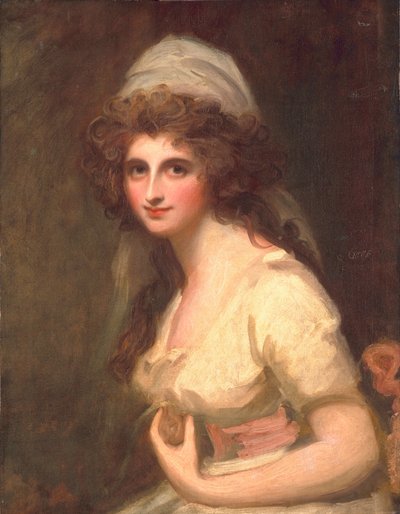 Emma Hart i en hvit turban, ca. 1791 av George Romney