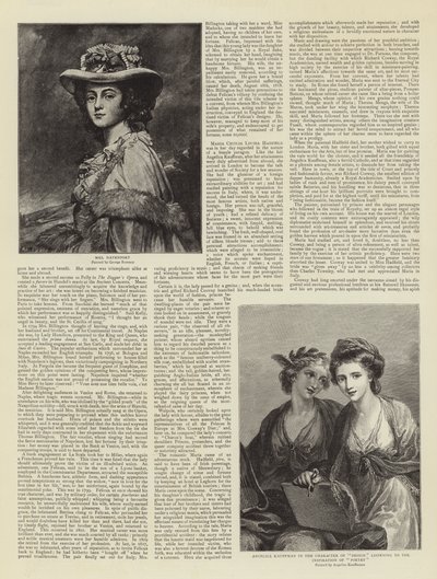 Fair Celebrities of Bygone Days av George Romney