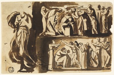 Figurstudier av George Romney