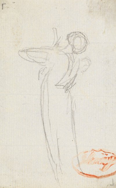 Figurstudie elleve av George Romney