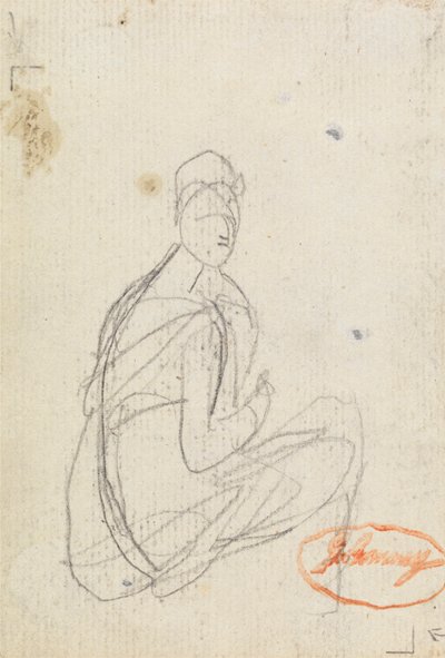 Figurstudie av en kvinne av George Romney