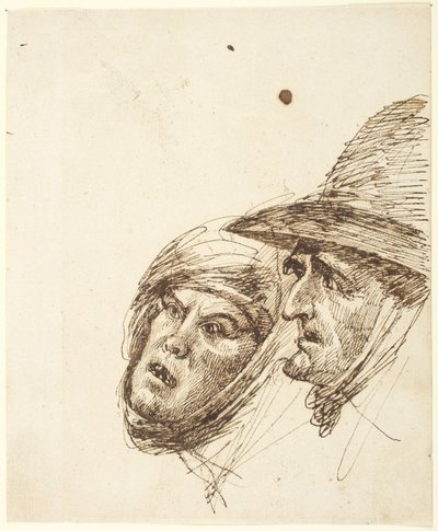 Hoder av en mann og en kvinne av George Romney