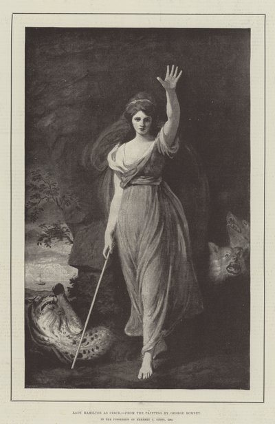 Lady Hamilton som Circe av George Romney
