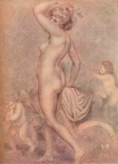 Lady Hamilton som gudinnen for helse, c1790, 1920. av George Romney