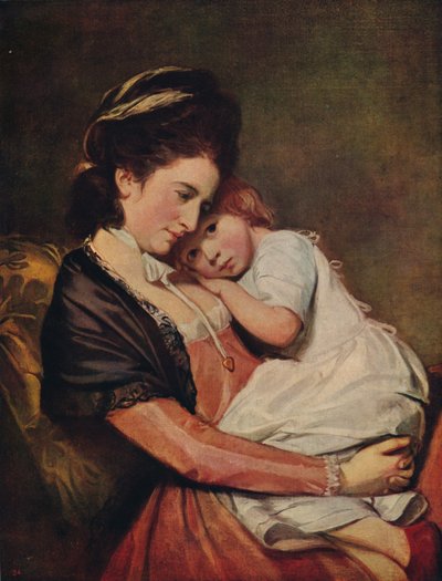 Mrs Johnstone og hennes sønn, 1775-1780, c1915 av George Romney