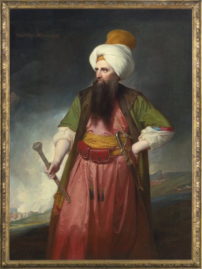 Portrett av Edward Wortley Montagu (1713-1776) - Peinture de George Romney (1734-1802) - Olje på lerret av George Romney