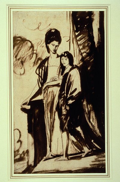 Portrett av en mor og hennes sønn (sannsynligvis Jane, hertuginne av Gordon, og hennes sønn George, første markis av Huntley) av George Romney