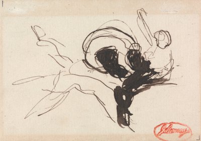 Muligens en slåsskampscene av George Romney