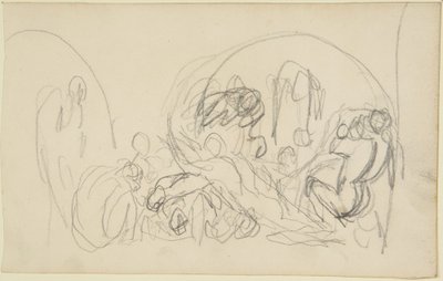 Skisse for Howards besøk i fengsler av George Romney