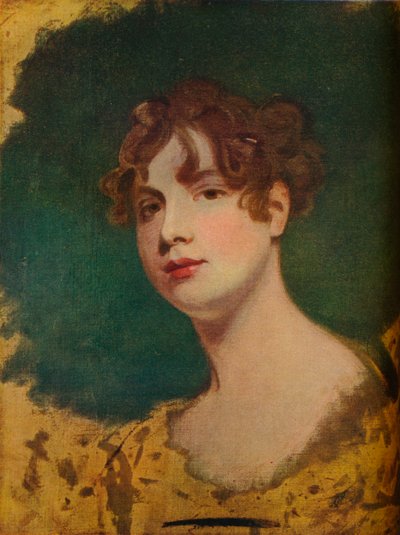 Skisse av et kvinnelig hode, 1700-tallet av George Romney