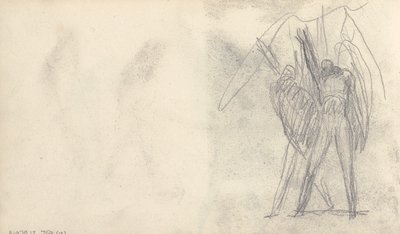 Skissebok tegning av George Romney